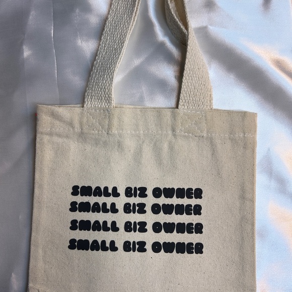 Small Biz Owner Mini Canvas Tote Bag - Picture 1 of 5
